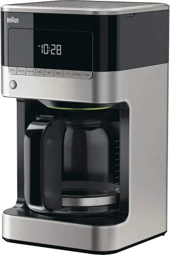 Vista 7 de Braun Brew Sense Cafetera de goteo de 12 tazas - Pausa y vierte a mitad de preparación, cafetera programable con temporizador y reloj de 24 horas