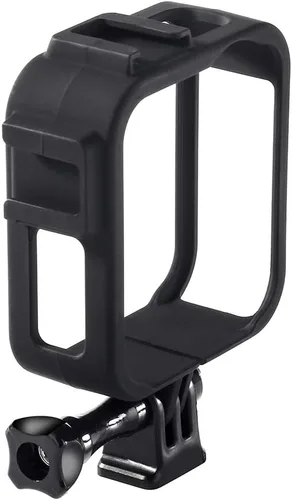Vista 2 de Marco de carcasa para GoPro Max Negro Carcasa protectora Accesorios de montaje de jaula con enchufe móvil de extracción rápida y tornillo (negro)