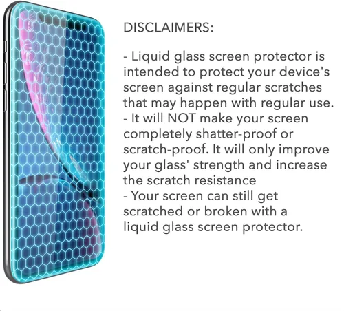 Vista 6 de ProofTech Protector de pantalla de vidrio líquido para todos los smartphones, tabletas y relojes, nanoprotección para hasta 4 dispositivos, botella