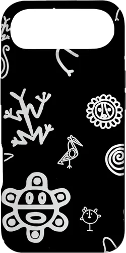 Vista 27 de Simbolos Tainos Tallados Indios de Puerto Rico Boricua Pride - Carcasa para iPhone 17