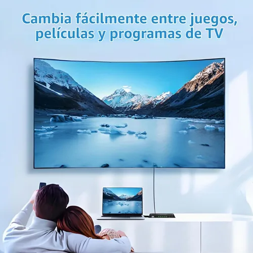 Vista 3 de 8K HDMI Switch 4 en 1 salida 4K @120Hz HDMI Switcher con control