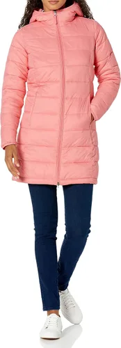 Vista 28 de Amazon Essentials - Abrigo acolchado, ligero y resistente al agua con capucha para mujer, disponible en talla extragrande