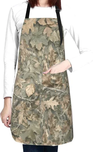 Vista 21 de Perinsto Waterproof Apron with 2 Pockets Kitchen Chef Aprons Bibs for Cooking Baking