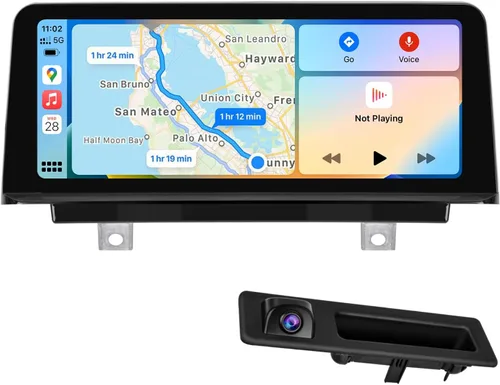 Vista 8 de PEMP F30 Pantalla Android 1920x720 HD, Qualcomm 8 núcleos 4+64GB CarPlay Android Auto Utilice el Bluetooth OEM para obtener el sonido, para BMW F30