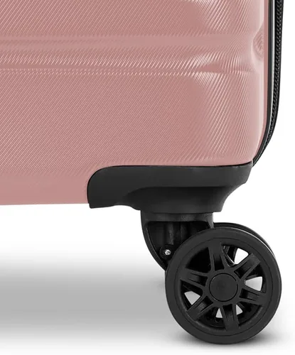 Vista 4 de Samsonite Evolve Se Hardside Equipaje expandible con ruedas giratorias dobles, Oro Rosa, Evolve Se Hardside - Equipaje expandible con ruedas