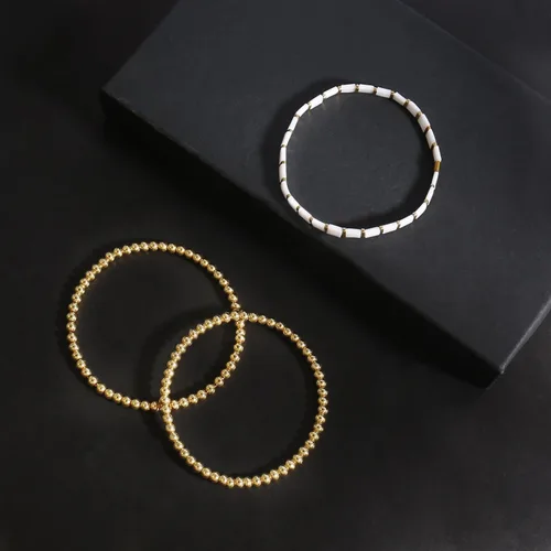 Vista 7 de 2 pulseras de hematita Badu para mujer, pulseras elásticas, pulsera de promesa para parejas, pulseras multicolor