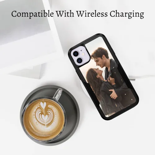 Vista 7 de Funda protectora personalizada con foto para iPhone 11, diseño de imagen, texto, logotipo, [prueba de caídas de grado militar], resistente, Estilo 1