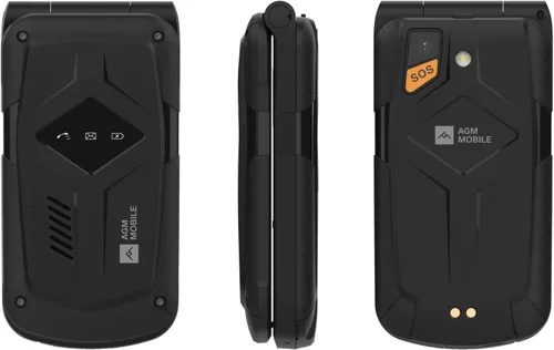 Vista 7 de AGM M10 - Teléfono con tapa resistente para T-Mobile, 4G LTE Dual SIM, IP69K impermeable Large Tactile Buttons, Bold Fonts, Predictive Text
