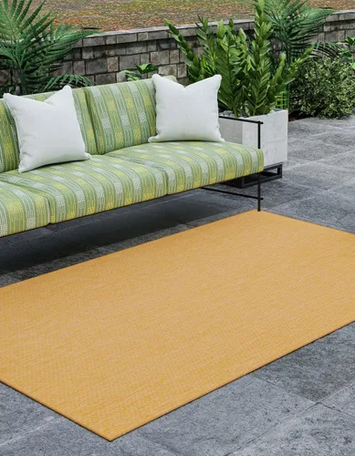 Vista 43 de Unique Loom Collection - Alfombra casual de transición sólida jaspeada para interiores y exteriores