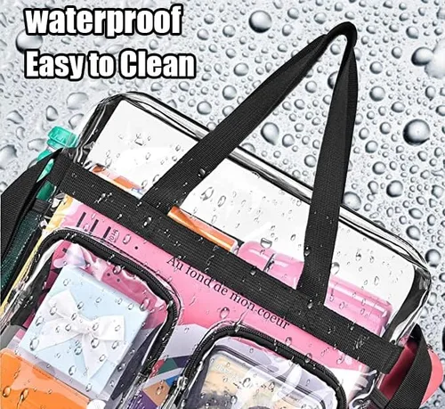 Vista 8 de Oraben Clear Bag for Stadium Events 12x6x12 Clear Tote Bag for Women Transparent Lunch Bag for Work Sports Concert