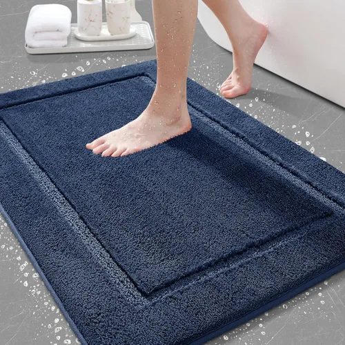 Vista 33 de IM HOME Tapetes de baño, felpa ultra suave, de microfibra esponjosa, absorbente, parte trasera antideslizante, lavable a máquina, tapetes para suelo