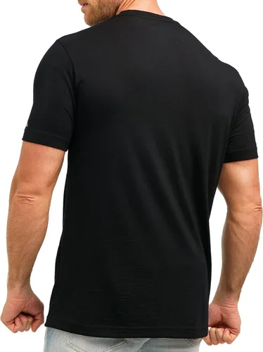 Vista 3 de Camiseta de lana merino para hombre Camisas de lana merino de manga corta para hombre Camiseta deportiva de merino ligera para senderismo