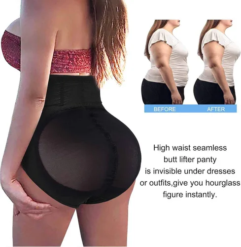 Vista 2 de Nebility Calzones moldeadores de cintura alta con control de abdomen y cintura alta para mujer