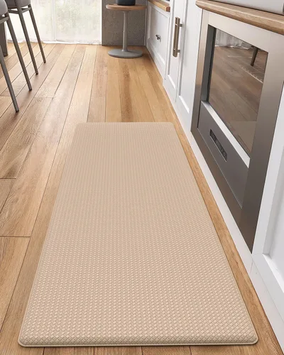 Vista 27 de Color&Geometry - Alfombras de cocina antideslizantes e impermeables Alfombra de cocina acolchada Alfombra antifatiga para pararse de 30 x 18 Verde