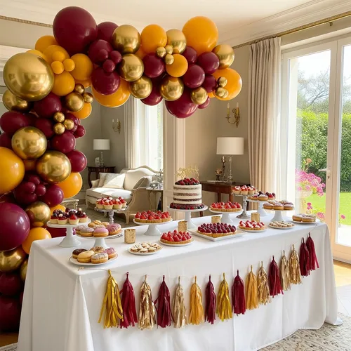 Vista 7 de Kit de arco de guirnalda de globos color granate y dorado, 132 piezas con globos dorados burdeos amarillo limón para graduaciones de cumpleaños