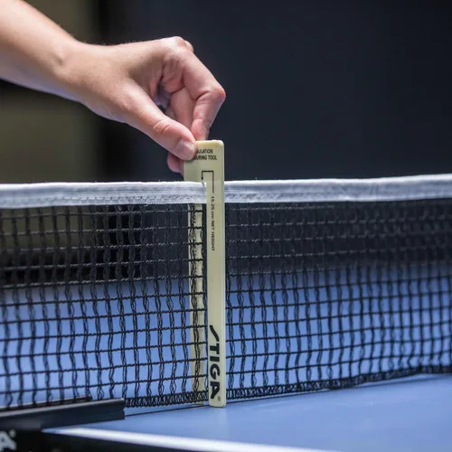 Vista 4 de STIGA Premium Clipper Regulation Table Tennis Net and Post Sets - Easy Set Up and Spring Activated Clip ping Pong net Set