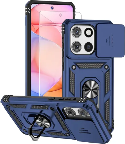 Vista 11 de Funda 5G para Motorola Moto G Stylus 2025/2026 con protector de pantalla de vidrio templado, TPU suave y flexible, ajuste delgado, a prueba