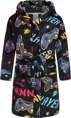 Vista 65 de E.W Apparel Bata de baño de forro polar con capucha para niños, bata suave y mullida para niños pequeños