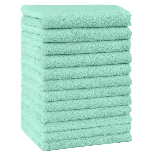 Vista 10 de HOMEXCEL Paquete de 12 paños de microfibra de vellón coral suave para bebé Azul