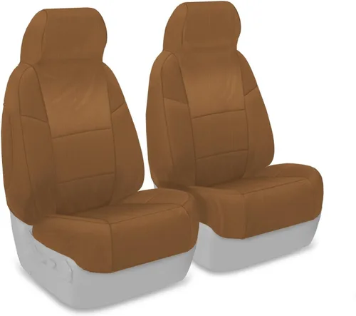 Vista 11 de Coverking Funda de asiento de ajuste personalizado para modelos selectos de Nissan Frontier, polialgodón (negro)