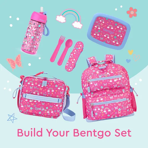 Vista 6 de Mochila Bentgo para Niños - Mochila Duradera y Ligera de 14", multicolorfantasía (Rainbows)