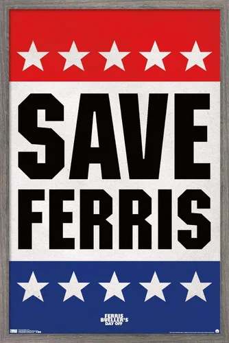 Vista 9 de Trends International FERRIS BUELLER - Póster de pared Save, 22.375 x 34 pulgadas, versión premium sin marco