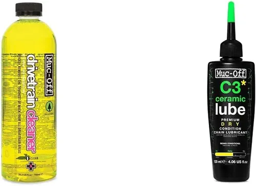 Vista 10 de Muc-Off Drivetrain Cleaner 25.4oz y X-3 máquina limpiadora de cadena con 2.5 fl oz Bio Drivetrain Cleaner