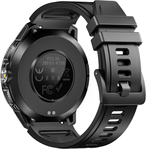 Vista 13 de Reloj inteligente militar para hombres con batería de 1100 mAh/linterna LED