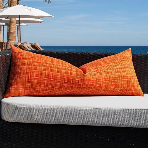 Vista 50 de Kevin Textile - Juego de 2 fundas de almohada decorativas para exteriores, impermeables, para jardín, patio, tienda de campaña, sofá, de 16 x 16