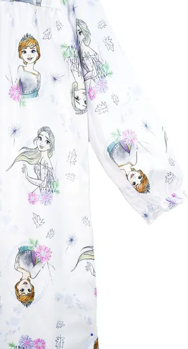 Vista 4 de Disney Camisón de Frozen para niñas, hermanas florales, talla 8, Floral