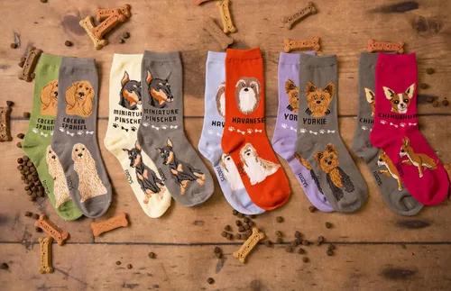 Vista 2 de Foozys Calcetines unisex para perros pequeños (2 pares)