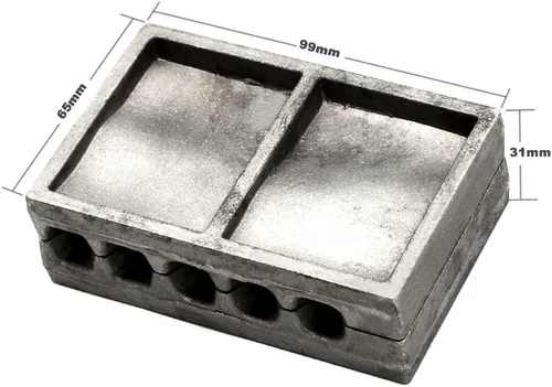 Vista 4 de Dimatteo Bank - Moldes para fregadero con 5 cavidades y 1,2.3 onzas, sin mango