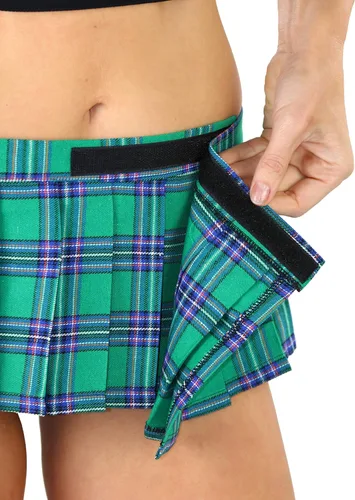 Vista 7 de ToBeInStyle Minifalda ondulada y coqueta de fiesta colorida para mujer