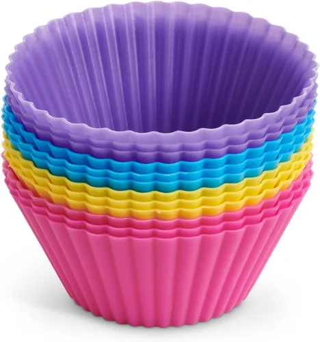 Vista 2 de Mrs. Anderson's Baking Tazas de silicona para muffins Marrón