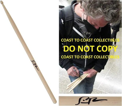 Vista 2 de Simon Phillips Judas Priest drummer signed Drumstick COA proof autographed star