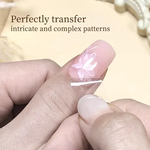 Vista 3 de JODSONE Pegamento de lámina de uñas 0.6 fl oz, gel de transferencia de A2