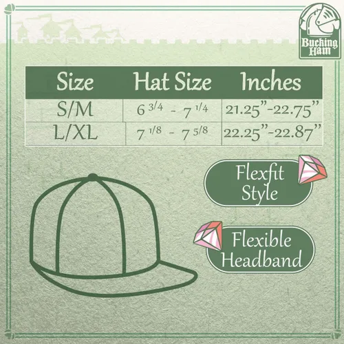 Vista 2 de Sombrero ajustado personalizado Flexfit 6210 con visera plana estructurada, personaliza tu diseño aquí - CP06