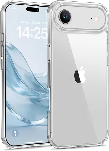 Vista 34 de USLAI Funda para iPhone 11, antiamarilleo, transparente