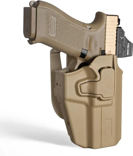 Vista 8 de Funda universal OWB para Glock/S&W/Sig/Springfield/CZ/Beretta/Taurus/Canik/FN/ 1911/Walther, se adapta a más de 100 pistolas para pistolas compactas