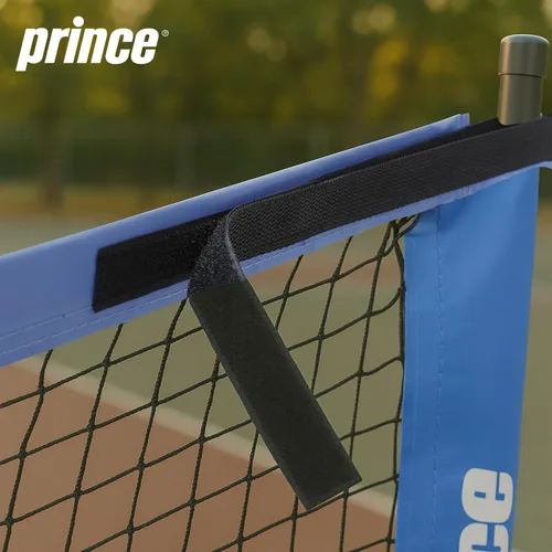 Vista 6 de Prince - Red de pickleball de cancha completa + ruedas, fácil de transportar, ideal para montar canchas en cualquier lugar (azul)
