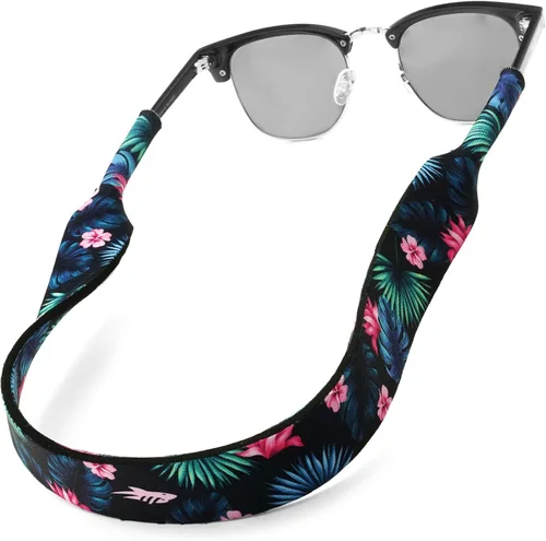 Vista 25 de Pilotfish Correa de neopreno para lentes de sol, retenedor de gafas de neopreno, cordón flotante seguro para lentes de sol con extremos Azteca