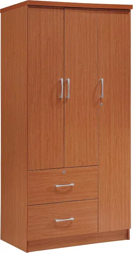 Vista 11 de Hodedah 3 puertas, 2 cajones, 3 estantes en armarios de dormitorio de haya Hayedo