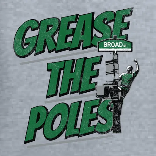 Vista 2 de Shark & Hammer Grease The Poles Broad Street Philadelphia Football Sports - Sudadera con capucha unisex