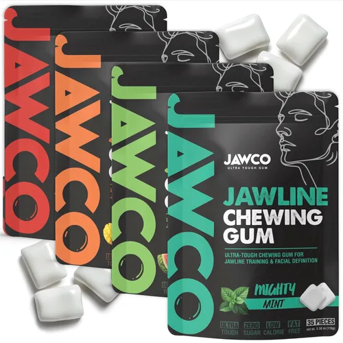 Vista 33 de JAWCKO Chicle Ultra-Resistente para Mandíbula Obtén una Mandíbula Más Fuerte y Cuadrada Chicle Duro de Entrenamiento para Mandíbula Fuerza 15X