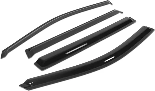 Vista 19 de Auto Dynasty 4 protectores de lluvia con cinta adhesiva para ventana, compatible con Echo 2000-2005 de 4 puertas, protectores de lluvia, deflector
