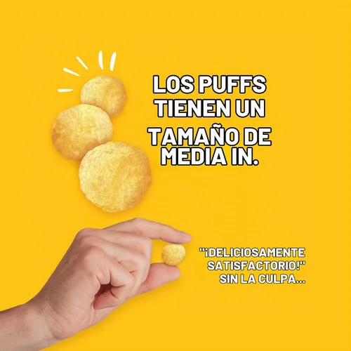 Vista 8 de Twin Peaks Inflados de Proteína - (Ajo Parmesano), Apto para Dieta Cetogénica, Refrigerio Bajo en Carbohidratos