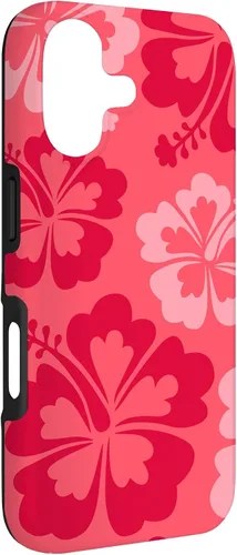 Vista 3 de Hibiscus Flower Beach Hawaiian Exotic Floral Surf Cranberry Case for iPhone 17