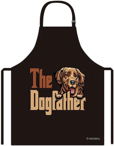 Vista 18 de Delantal con divertido delantal de perro Golden Retriever para cachorros, Golden Retriever-2