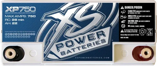 Vista 3 de XS Power XP750 XS Serie 12V 750 Amp AGM - Batería de alta salida con tornillo terminal M6