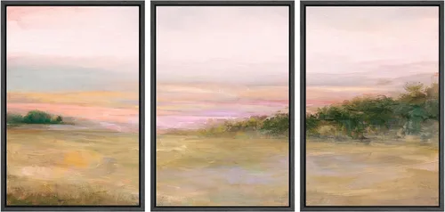 Vista 150 de SIGNWIN Lienzo enmarcado para pared, juego de arte tranquilo con reflejo de lago, acuarela, montaña y agua, ilustraciones modernas, arte abstracto